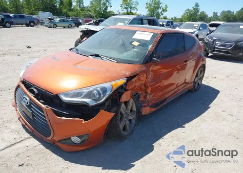 2015 Hyundai Veloster Turbo from USA, damaged, VIN KMHTC6AE7FU228107